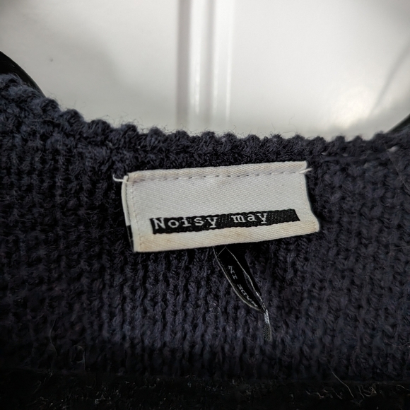 🔥 Noisy May Navy Long Open Front Cardigan - Picture 3 of 5